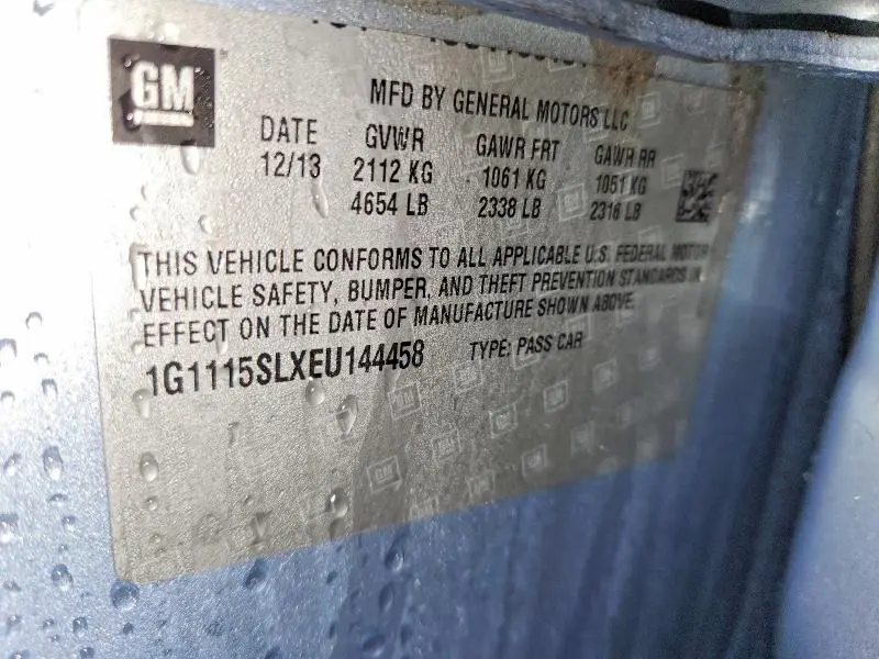 2014 CHEVROLET IMPALA LT  