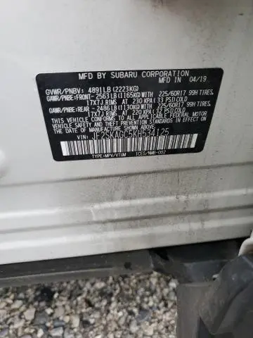 2019 SUBARU FORESTER PREMIUM  