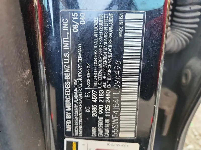 2015 MERCEDES-BENZ C 300  