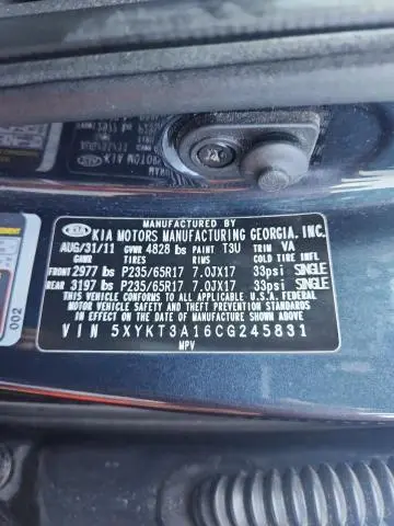 2012 KIA SORENTO BASE  