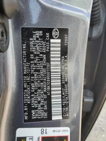 2013 TOYOTA AVALON BASE  
