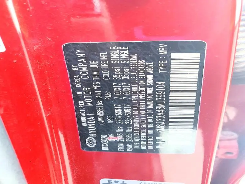 2021 HYUNDAI TUCSON VALUE  