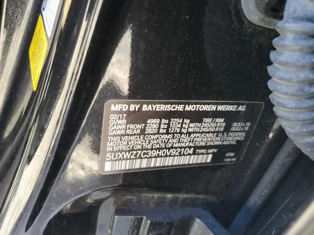 2017 BMW X3 SDRIVE28I  