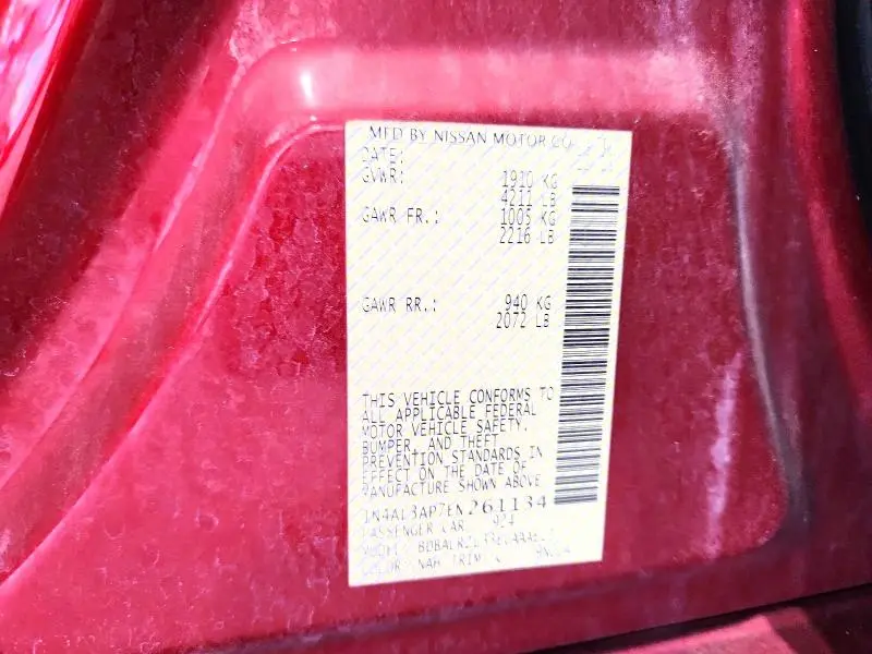2014 NISSAN ALTIMA 2.5 S  