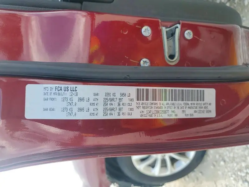 2019 JEEP CHEROKEE LATITUDE  