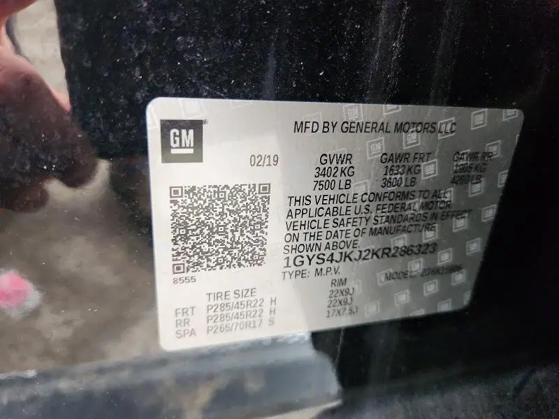 2019 CADILLAC ESCALADE ESV PREMIUM LUXURY 4WD