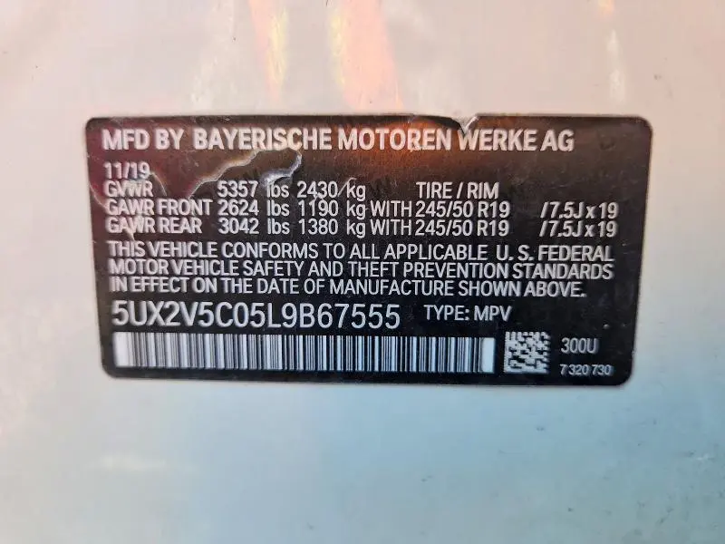 2020 BMW X4 XDRIVEM40I  
