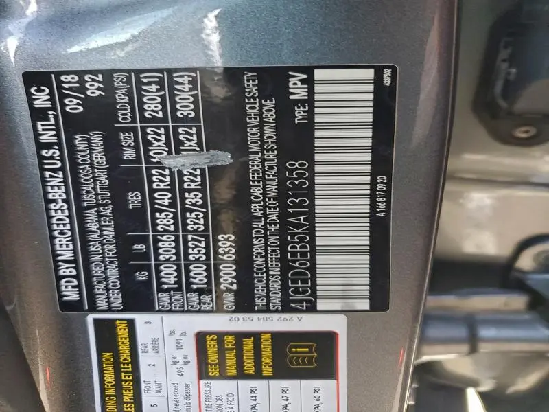 2019 MERCEDES-BENZ GLE COUPE 43 AMG  