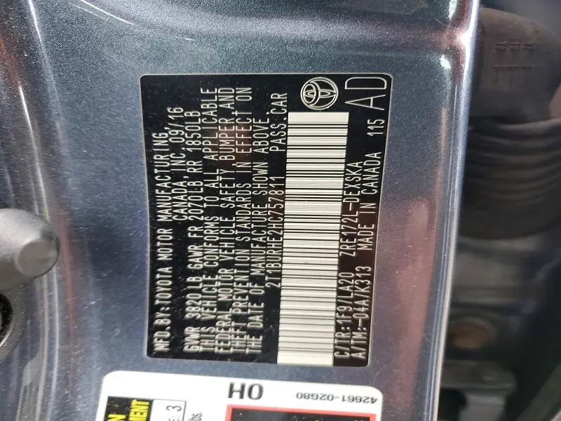 2017 TOYOTA COROLLA XSE  