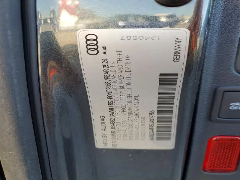 2018 AUDI S4 PRESTIGE  