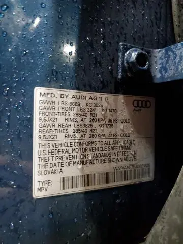 2018 AUDI Q7 PRESTIGE  