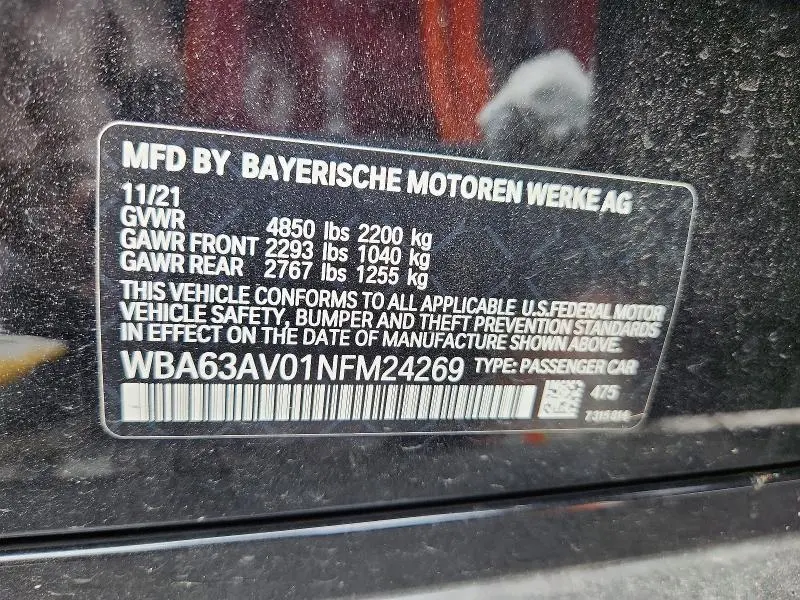 2022 BMW 430I GRAN COUPE  