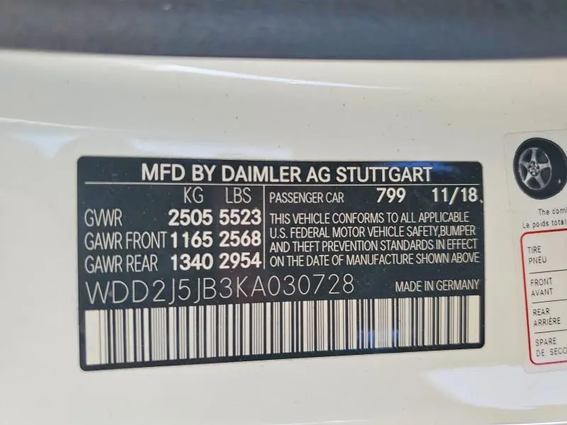2019 MERCEDES-BENZ CLS 450  