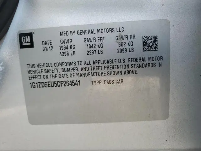 2012 CHEVROLET MALIBU 2LT  