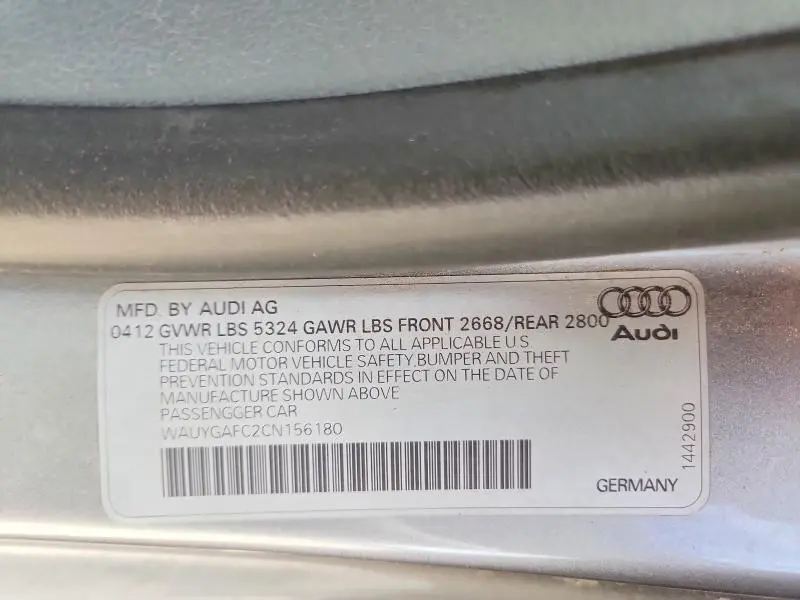 2012 AUDI A7 PREMIUM PLUS  