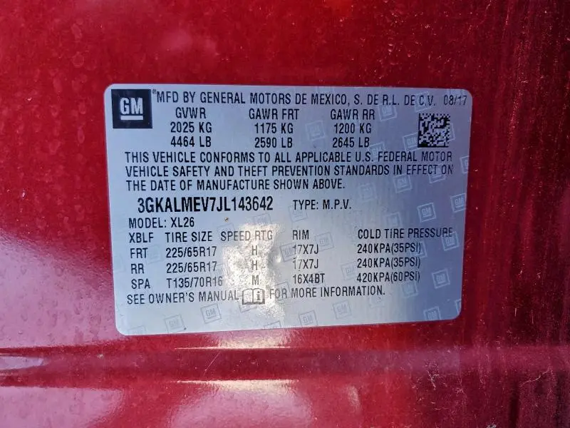 2018 GMC TERRAIN SLE  