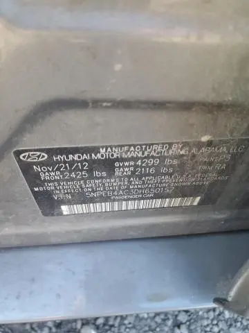 2013 HYUNDAI SONATA GLS  