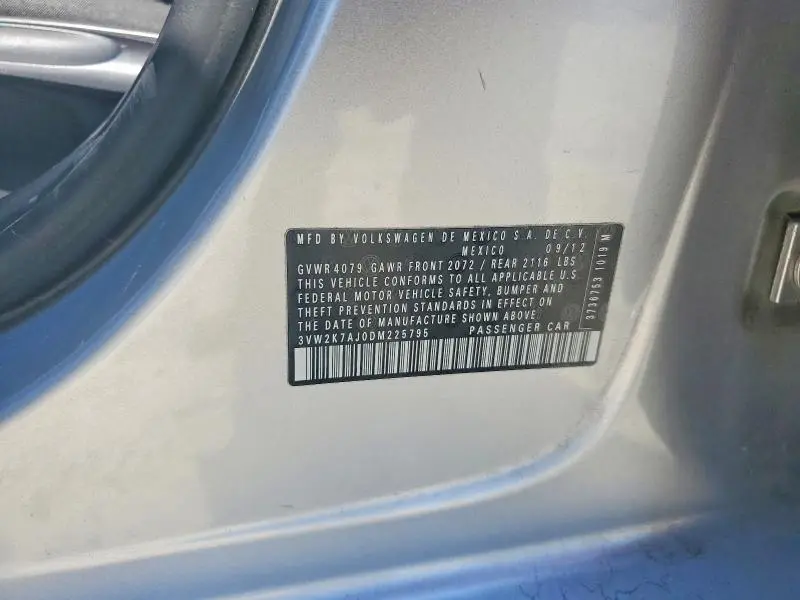 2013 VOLKSWAGEN JETTA BASE  