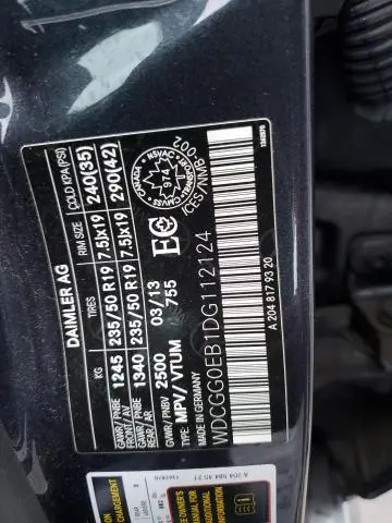 2013 MERCEDES-BENZ GLK 250 BLUETEC  