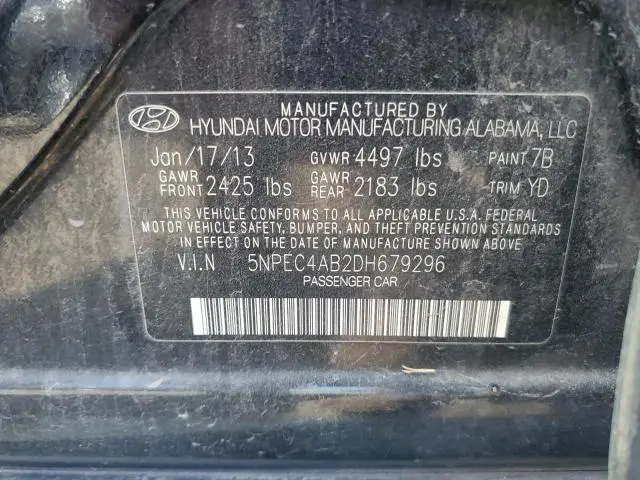 2013 HYUNDAI SONATA SE  