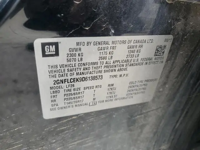 2013 CHEVROLET EQUINOX LS  