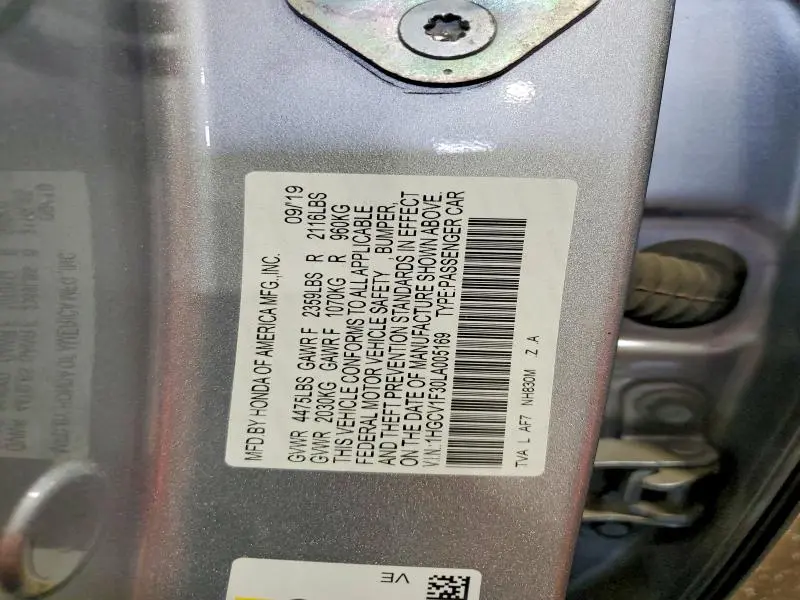 2020 HONDA ACCORD SPORT  