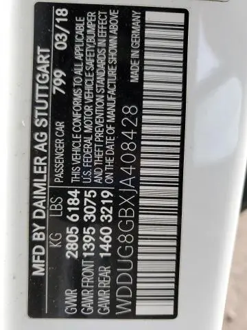 2018 MERCEDES-BENZ S 560 4MATIC  