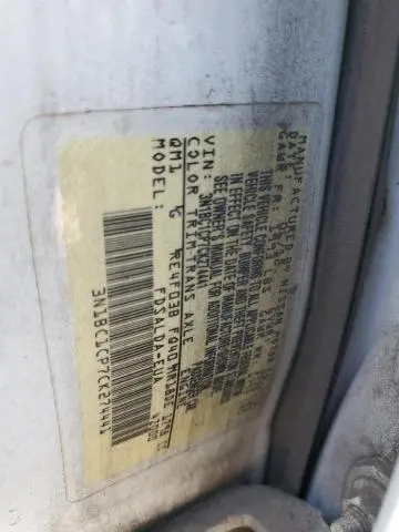 2012 NISSAN VERSA S  