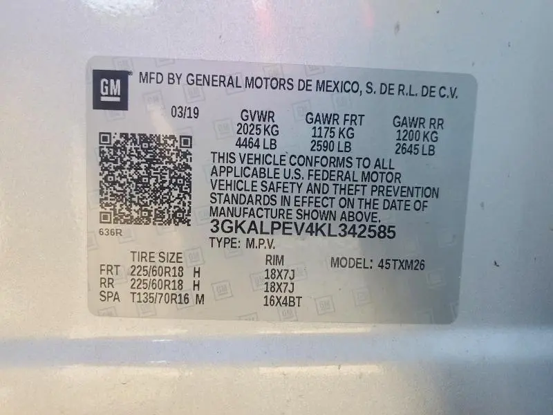 2019 GMC TERRAIN SLT  