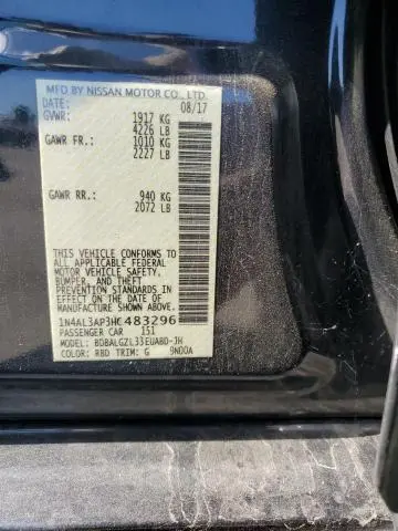 2017 NISSAN ALTIMA   