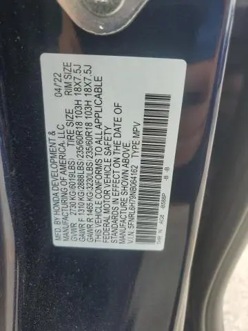 2022 HONDA ODYSSEY EXL  