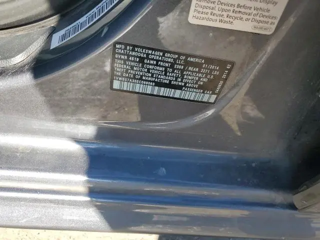 2014 VOLKSWAGEN PASSAT SE  