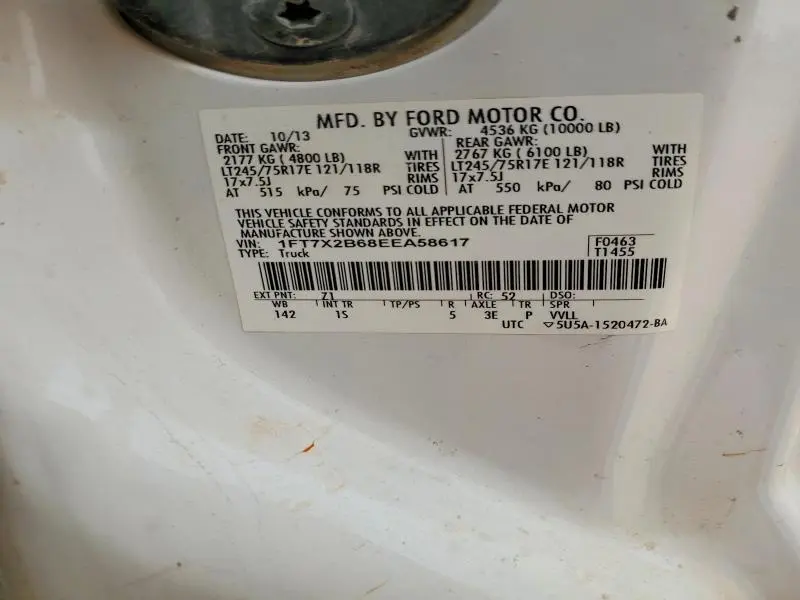 2014 FORD F250 SUPER DUTY  