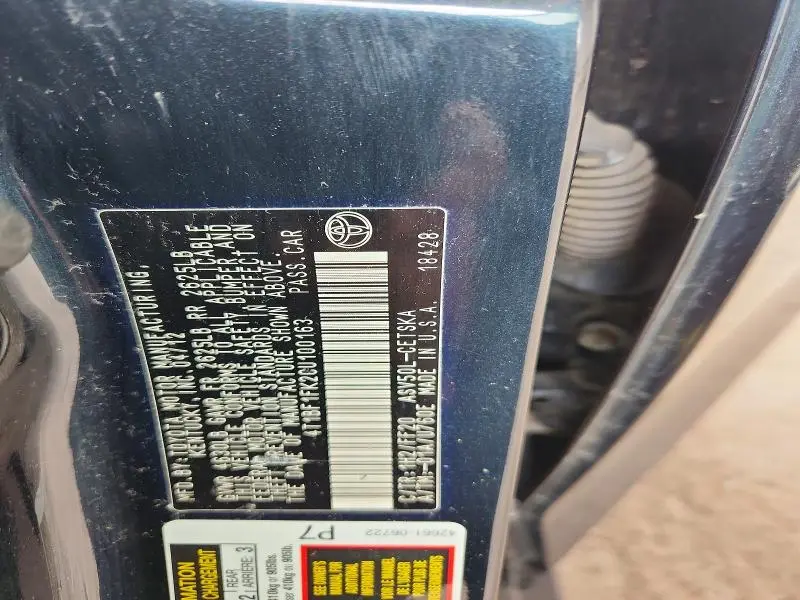 2012 TOYOTA CAMRY SE  