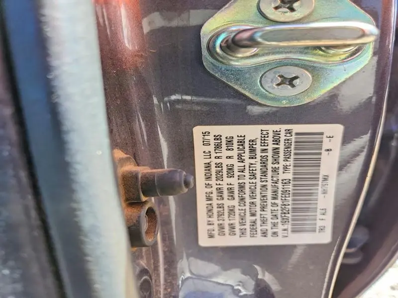 2015 HONDA CIVIC EX  