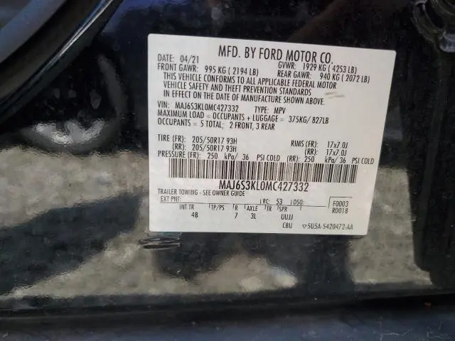 2021 FORD ECOSPORT TITANIUM  