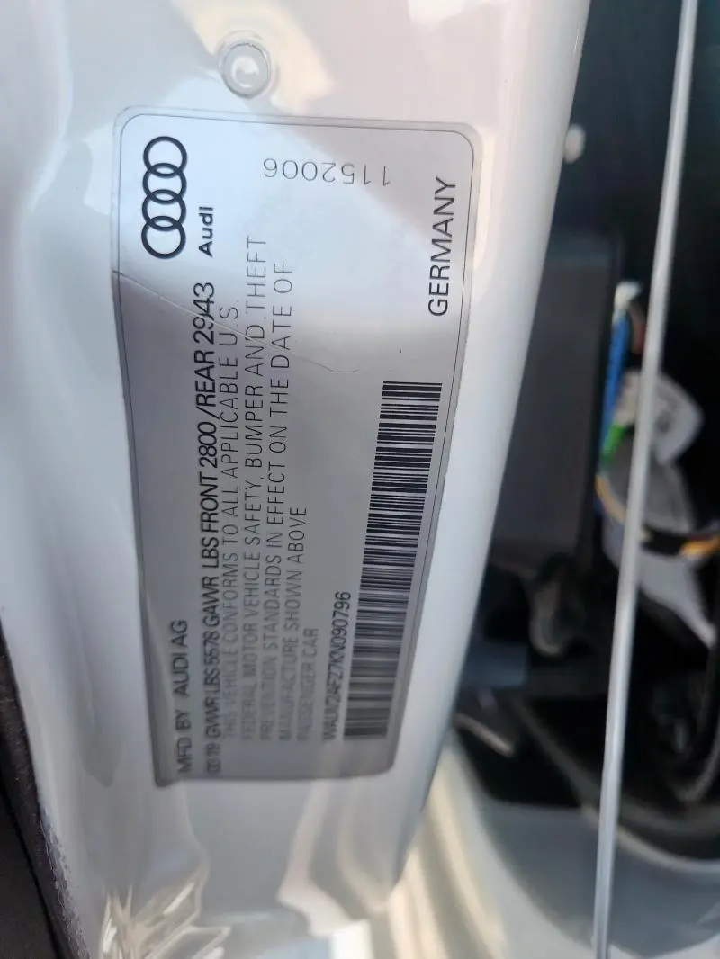 2019 AUDI A7 PRESTIGE S-LINE  