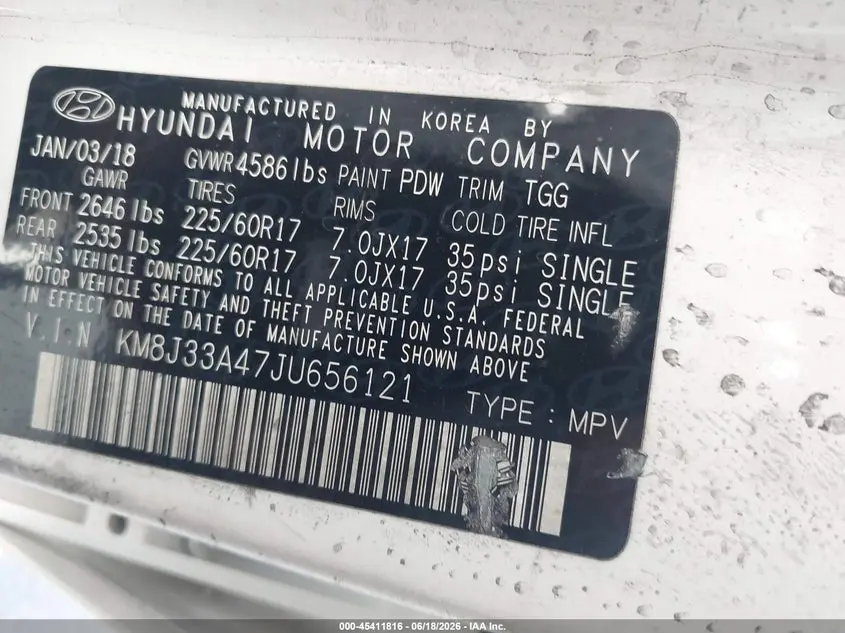 2018 HYUNDAI TUCSON SEL