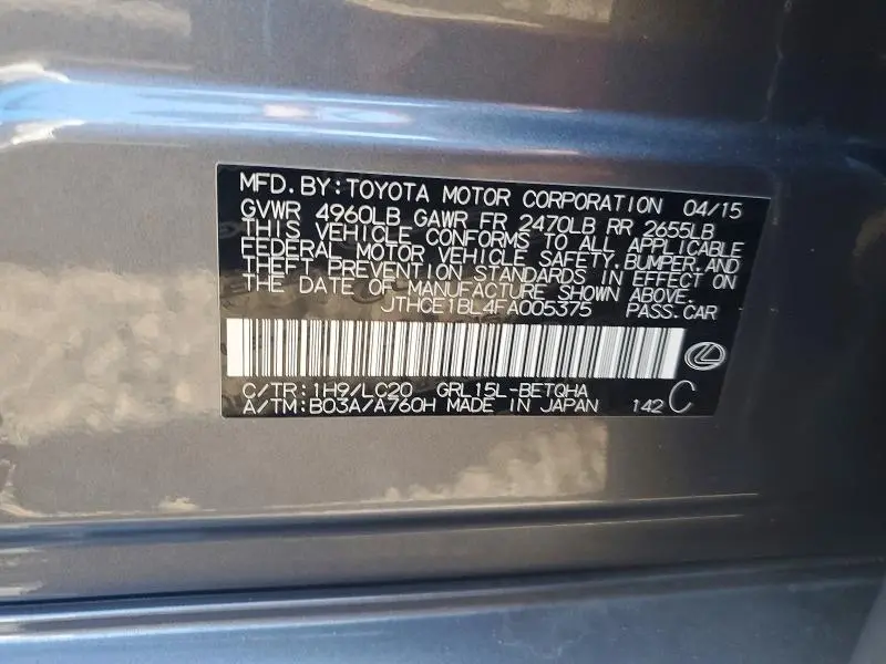 2015 LEXUS GS 350  