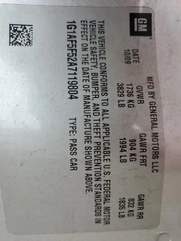 2010 CHEVROLET COBALT 2LT  