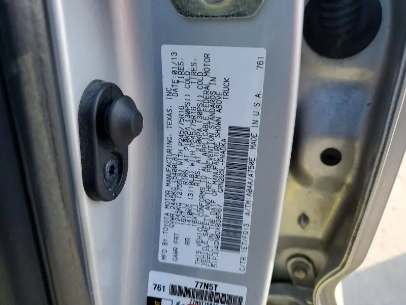 2013 TOYOTA TACOMA PRERUNNER V6  