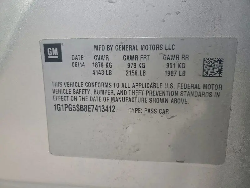 2014 CHEVROLET CRUZE LTZ  