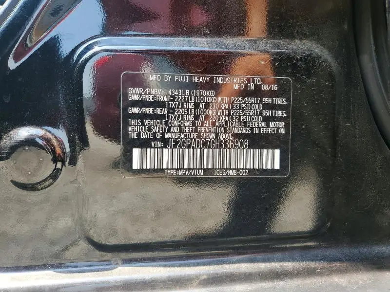 2016 SUBARU CROSSTREK PREMIUM  