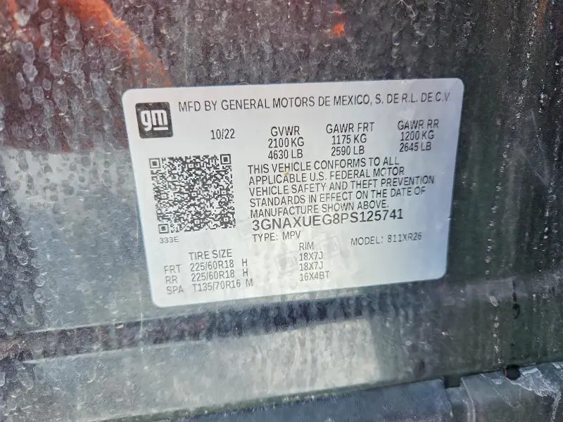 2023 CHEVROLET EQUINOX LT  