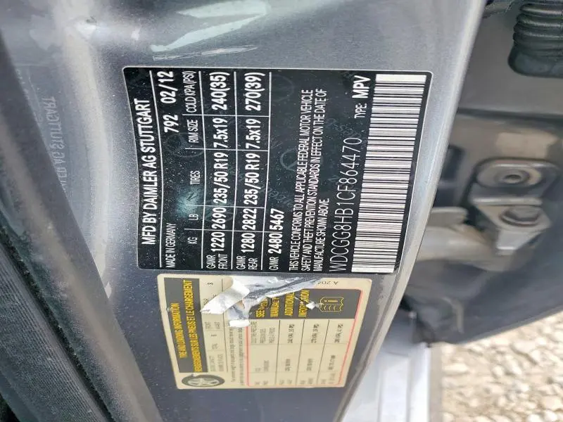 2012 MERCEDES-BENZ GLK 350 4MATIC  
