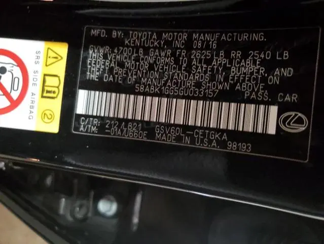 2016 LEXUS ES 350  