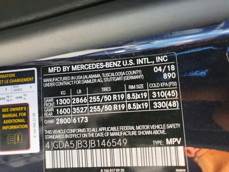 2018 MERCEDES-BENZ GLE 350  