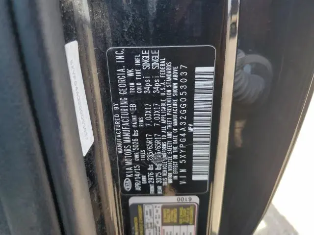 2016 KIA SORENTO LX  