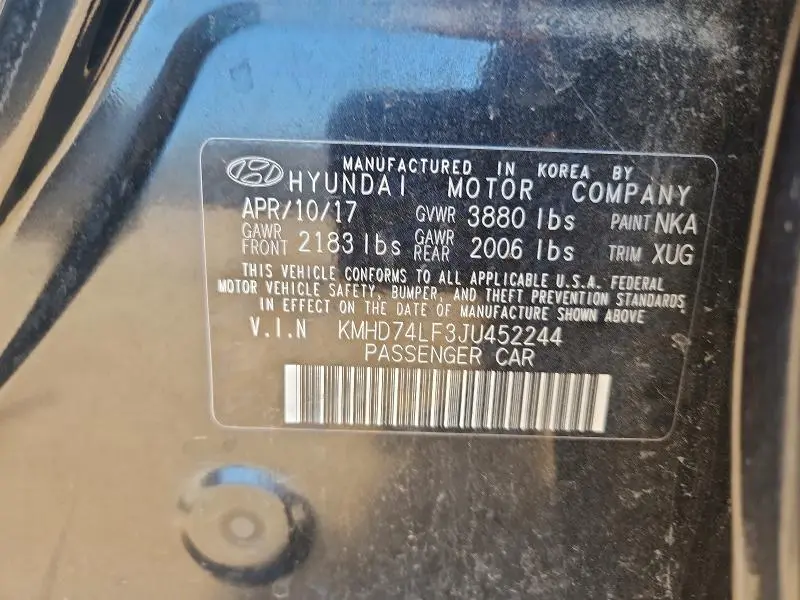 2018 HYUNDAI ELANTRA SE  