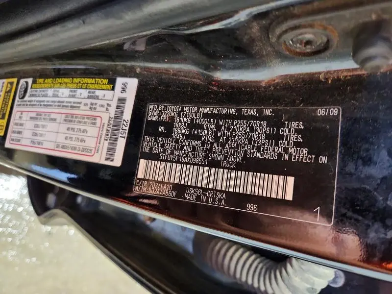 2010 TOYOTA TUNDRA DOUBLE CAB SR5  